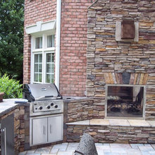 Adding a Grill to Outdoor Fireplace