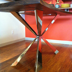 Devin Chrome Table - Dining Tables