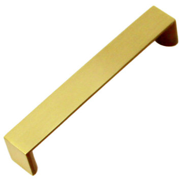 Dowell Series 3007 Handles, 10 Pack, Brushed Brass, 128mm / 5" CTC