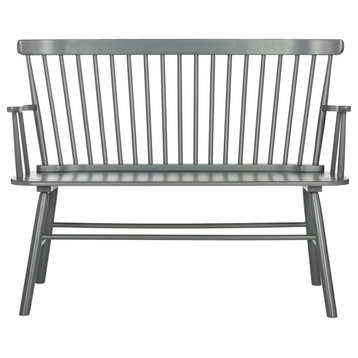 Laura Spindle Back Bench/Settee Grey