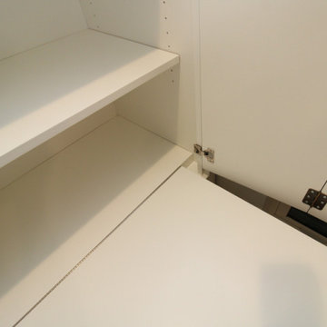Custom Siena Modern Murphy Wall Bed with Hidden Desk in Side Cabinet