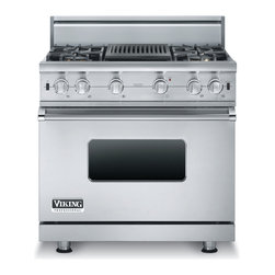 VIKING 36" 5 Series Gas Range, Propane Gas, Stainless Steel | VGCC5364QSSLP - Gas Ranges And Electric Ranges