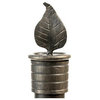 Leaf Standing Toilet Paper Holder (Hand Rubbed Brass)