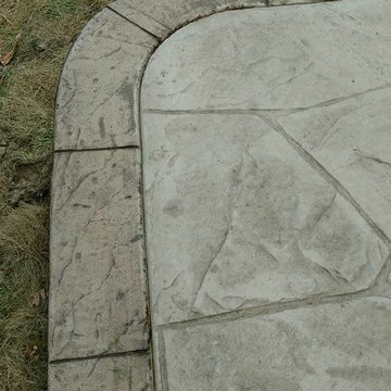 Haymarket Hamilton stamped concrete patio