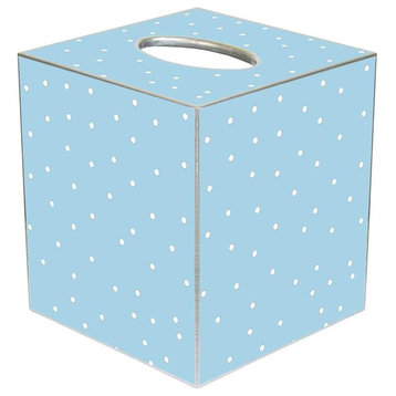 TB1112 - Baby Blue Tiny  Dot Tissue Cover Box