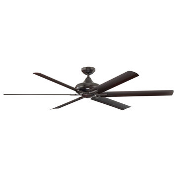 Wind River WR1755 Exo 70" 6 Blade Indoor LED Ceiling Fan - Oiled Bronze