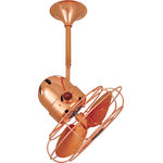 Matthews Fan - Bianca Direcional 13" Directional Ceiling Fan, Polished Copper - Unique and versatile, the fan head of the Bianca Direcional ceiling fan can be infinitely positioned in a 180-degree arc, forward and reverse, to provide maximum, directional airflow. The Bianca can be hung in small, awkward spaces or in front of HVAC ducts to make more efficient the heating, ventilation or air conditioning of any space.