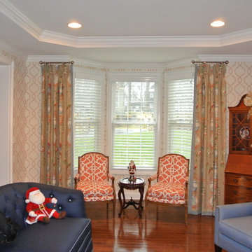 Traditional dining and living room