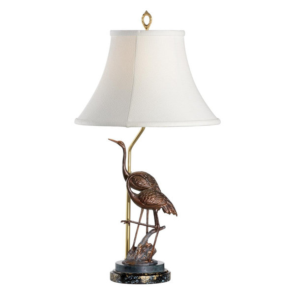 Sculpture Table Lamp Steppin Black dog statue lamp with ivory shade