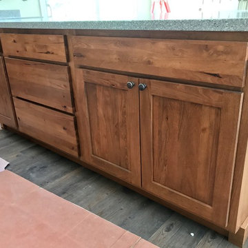 New Construction In Progress-Koch Charleston Cabinets-Rustic Beech-Briarwood