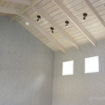 Contemporary interiors wall upholstery