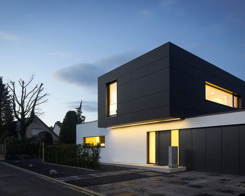 Schwarze, Zweistöckige Häuser: Ideen für die Haus- & Fassadengestaltung