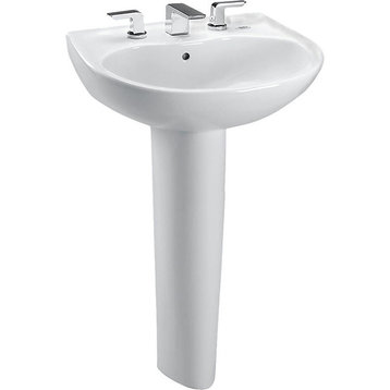 Toto LPT242.8G#01 Prominence 26 x 22 Cotton White Pedestal Lavatory Sink