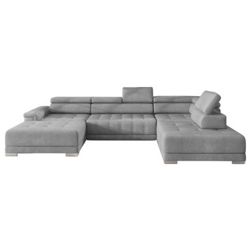 CABO XL Sectional Sofa, Right Corner ,Grey