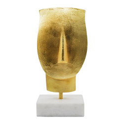 Worlds Away - Worlds Away Kai Abstract Face Sculpture - Decorative Objects And Figurines
