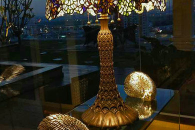 22-inch Laburnum Gemstone Tiffany-Inspired Table Lamp