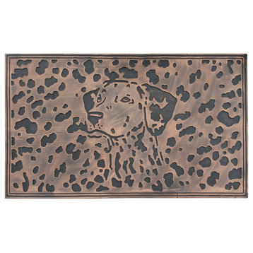A1HC Dog Sketch Rubber Mat, Beautifully Copper Finished 18"x30"