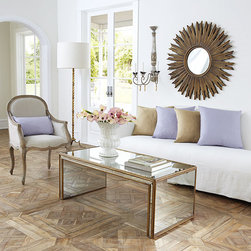 Antiqued Art Deco Coffee Table - Coffee Tables