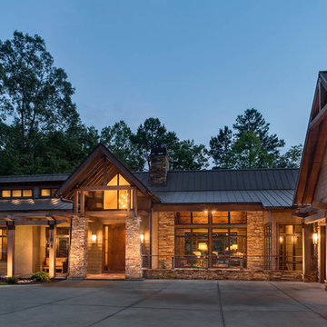 Front Elevation at Dusk
