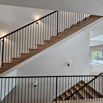 Project #119 | White Oak Staircase with Stacked Bullnose Detail