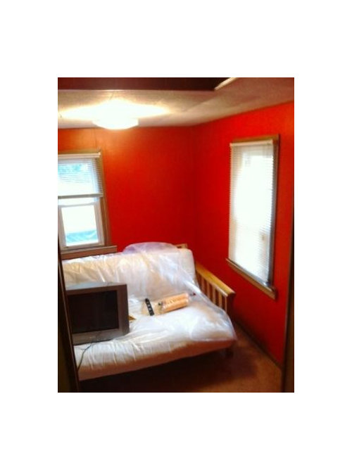 How Can I Fix This Bright Red Orange Wall Color