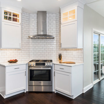 Blue and White Kitchen in Yardley