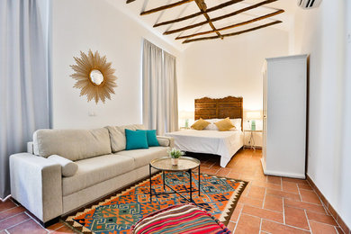Photo of a mediterranean living room in Madrid.
