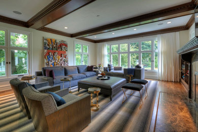 Living room photo in Chicago