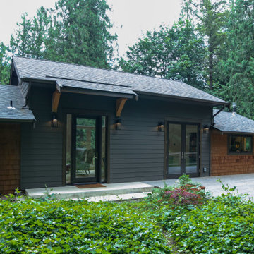 Modern Craftsman Wooden Exterior