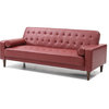 Glory Furniture Contemporary and rews Sofa Bed With Red Finish G849A-S