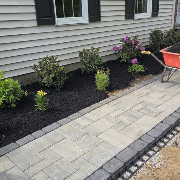 Permeable Paver Front Walkway with Drainage