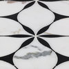 Acadie Nero Marquina and Calacatta Marble Tile