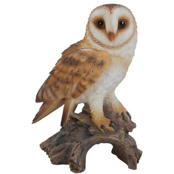 Barn Owl Garden Statue, 7"