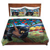 Duvet Covers Microfiber by Harriet Peck Taylor - A Bear in the Apple Tree