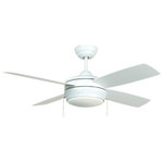 Craftmade - Laval 1 Light 44" Indoor Ceiling Fan, Matte White - The versatile Laval ceiling fan is designed to fit any space. with the selection of finishes available, Laval is an easy decision.