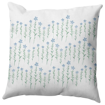 Periwinkle Stripe Outdoor Pillow, Blue, 20"x20"