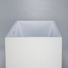 Kokss Burano 70" Freestanding Modern Seamless Acrylic Bathtub