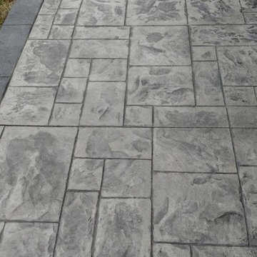 J-Stamped concrete patio