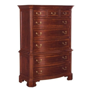 LEXINGTON FURN CHERRY NIGHTSTAND 3 DRAWER CHIPPENDALE BACHELOR CHEST DRESSER