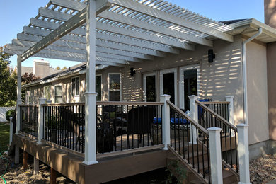 Transitional beige exterior home photo in Salt Lake City