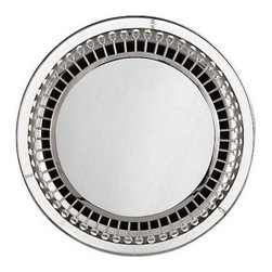 Jonathan Adler Mayfair Backlit Mirror, Nickel - Bathroom Mirrors