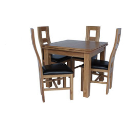 Newman Upholstered Seat Solid Oak Chair - Products