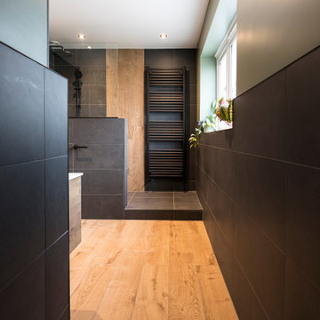 Dark Bathroom Design in Horsham, West Sussex