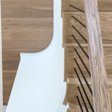 Project #144 | Slightly Curved Transitional Staircase