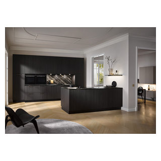 Fine Black Oak Modern Kitchen in Eastcote, Harrow by Kudos Interior ...