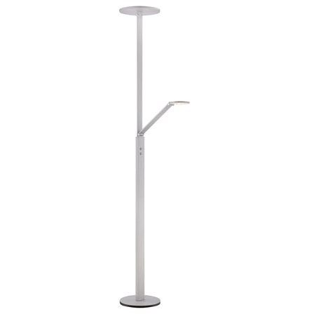 George Kovacs Chiseled Nickel LED Floor Lamp