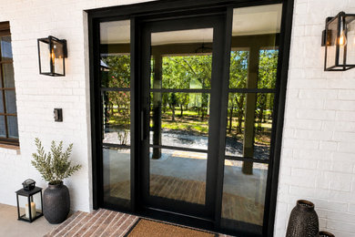Inspiration for a country entryway remodel in Dallas