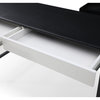 Loft Lyfe Kinzlee Desk, 2 Storage Drawers, Black/White