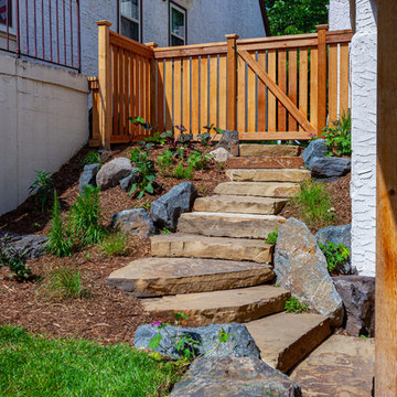 Project 3427-1 Outdoor Kitchen Pavilion + Covered Walkway + Garage + Landscaping