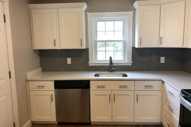Inspiration for a transitional kitchen remodel in Boston